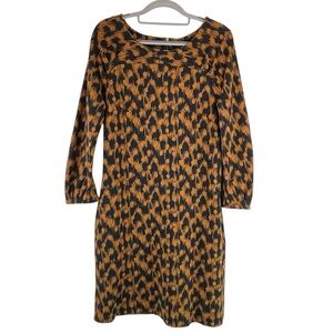 Marc by Marc Jacobs Dress Black Brown Graphic Pattern Sz S